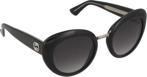 Gucci GG 3808/S Y6C9O Sunglasses, Black/Silver, 54